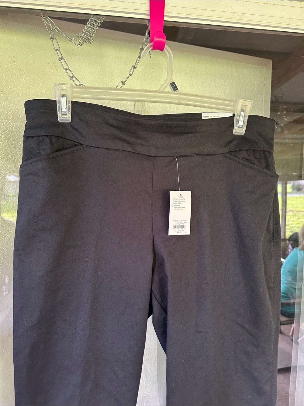 NWT Croft & Barrow black stretch pants size 16 regular - Picture 2 of 5